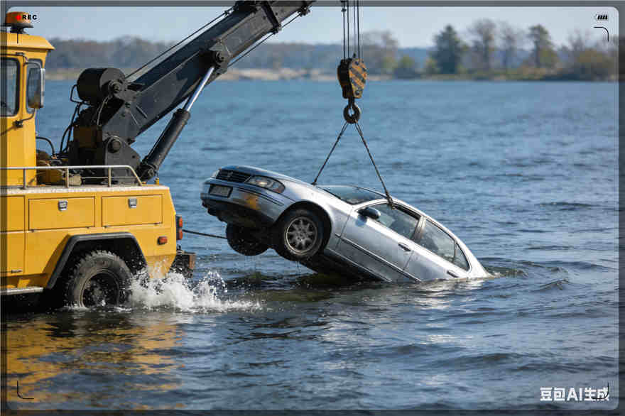 五华区吊车救援电话【案例】